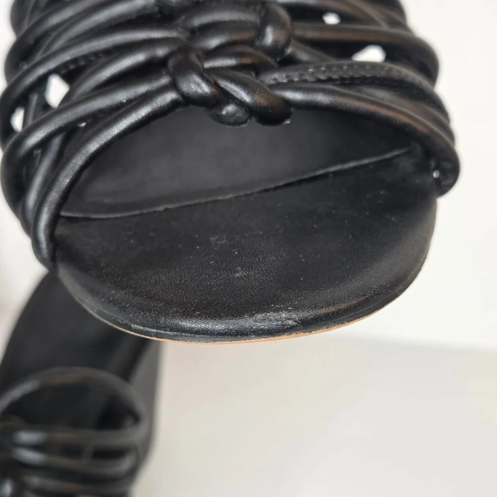 Rebecca Minkoff Calanthe Black Heels Women's Size 8.5 Strappy Open Toe